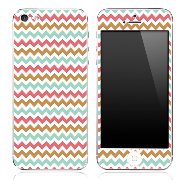 Colorful Vintage V3 Chevron Pattern Skin for the iPhone 3, 4/4s or 5