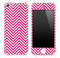 Pink And White Chevron Pattern Skin for the iPhone 3, 4/4s or 5