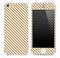 Brown Slanted Stripe Pattern Skin for the iPhone 3, 4/4s or 5