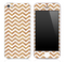 Wood Panel under White Chevron Pattern Skin for the iPhone 3, 4/4s or 5