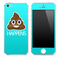 Crap Happens Solid Turquoise Skin for the iPhone 3gs, 4/4s or 5