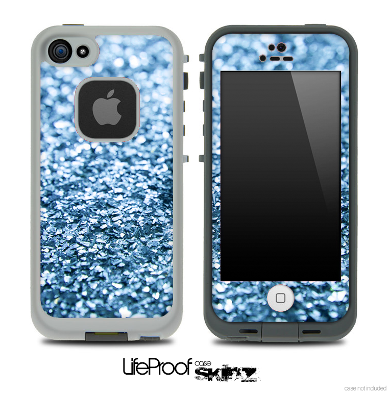 Glimmer Blue Skin for the iPhone 5 or 4/4s LifeProof Case