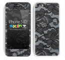 Black Laced Pattern Skin For The iPhone 5c