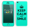 Trendy Green Keep Calm and Smile Skin For The iPhone 5c