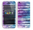 Pink and Blue Dyed Wood Skin For The iPhone 5c