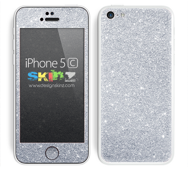 Silver Glitter Ultra Metallic Skin For The iPhone 5c