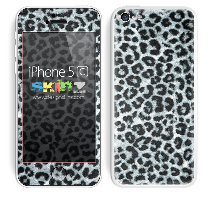 Real Black and White Leopard Skin For The iPhone 5c