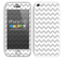 Simple White and Gray Chevron Pattern Skin For The iPhone 5c