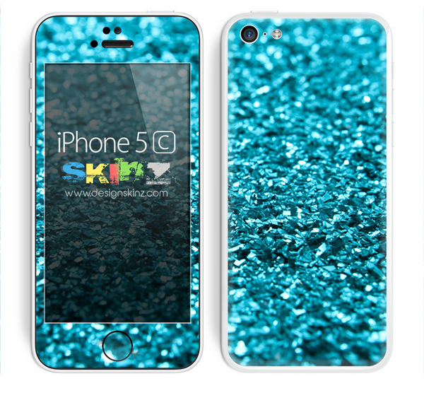 Glimmer Turquoise Unfocused Skin For The iPhone 5c