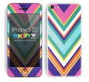 Multiple Colored Chevron Pattern V4 Skin For The iPhone 5c