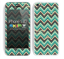 Vintage Tans Chevron Pattern V4 Skin For The iPhone 5c