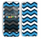 Wide Blues Chevron Pattern V3 Skin For The iPhone 5c