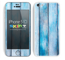 Light Blue Washed Wood Skin For The iPhone 5c