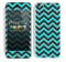 Turquoise and Black Chevron Pattern V2 Skin For The iPhone 5c