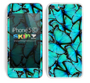 Butterfly Bundle Blue Accent Skin For The iPhone 5c