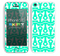 Anchor Bundle Collage Trendy Green and White Skin For The iPhone 5c