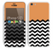 Solid Coral Color and Chevron Pattern Skin For The iPhone 5c