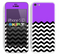 Solid Hot Purple Color and Chevron Pattern Skin For The iPhone 5c