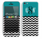 Custom Monogrammed Chevron Pattern Dark Green and Black Skin For The iPhone 5c