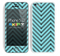 Sketched V3 Chevron Pattern Subtle Turquoise and Black Skin For The iPhone 5c