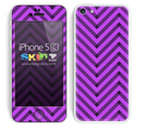 Sketched V3 Chevron Pattern Purple and Black Skin For The iPhone 5c