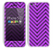Sketched V3 Chevron Pattern Purple and Black Skin For The iPhone 5c