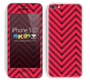 Sketched V3 Chevron Pattern Red and Black Skin For The iPhone 5c
