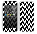 Copy of Zig Zag V3 Chevron Pattern White and Black Skin For The iPhone 5c