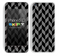 Zig Zag V3 Chevron Pattern Gray and Black Skin For The iPhone 5c
