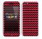 Zig Zag V2 Chevron Pattern Red and Black Skin For The iPhone 5c