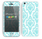 Fancy Laced Pattern Turquoise and White Skin For The iPhone 5c