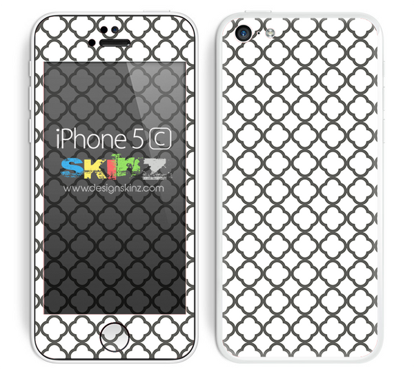 Morocan Pattern Black and White Skin For The iPhone 5c