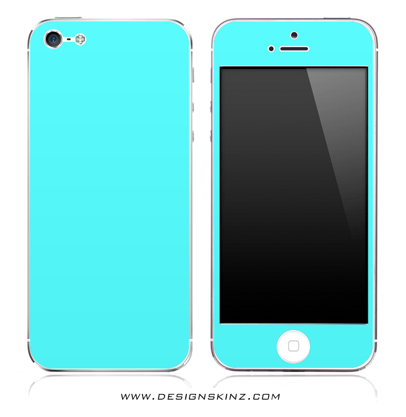 Solid Turquoise Blue iPhone Skin