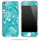 Turquoise Pattern iPhone Skin