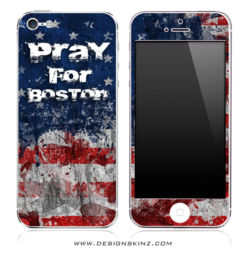 Pray For Boston V2 iPhone Skin