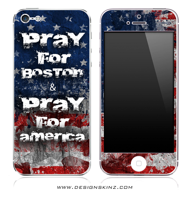 Pray For Boston - Pray For America iPhone Skin