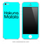 Hakuna Matata Turquoise iPhone Skin