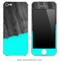 Turquoise Two-Tone Wood 5 iPhone Skin