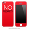 NO REGRETS Red iPhone Skin