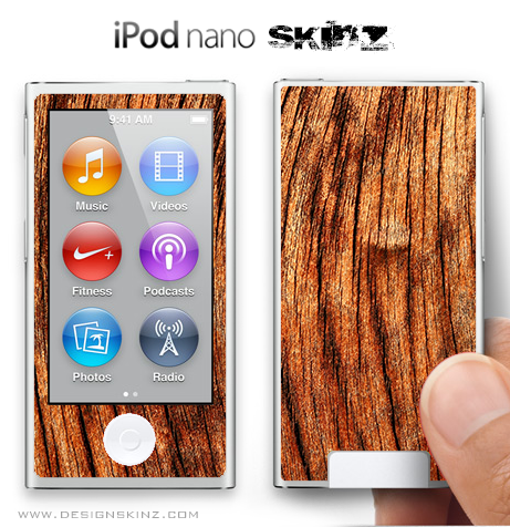 Warped Wood iPod Nano Skin