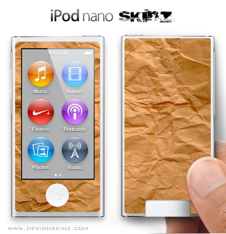 Paper Bag iPod Nano Skin