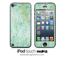 Green Vintage Spotted iPod Touch 4th or 5th Generation Skin