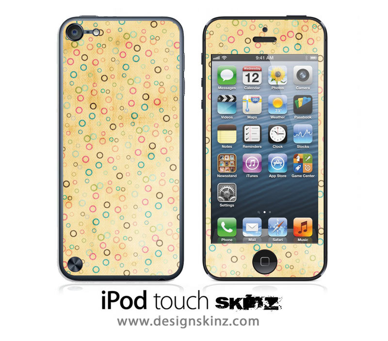 Golden Vintage iPod Touch 4th or 5th Generation Skin