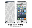 White Lace iPod Touch 4th or 5th Generation Skin