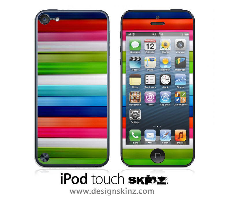 Bright Stripes iPod Touch 4th or 5th Generation Skin
