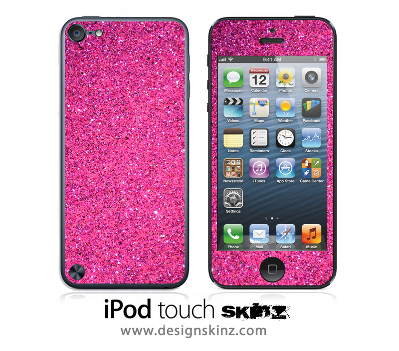 Pink Glitter iPod Touch 4th or 5th Generation Skin