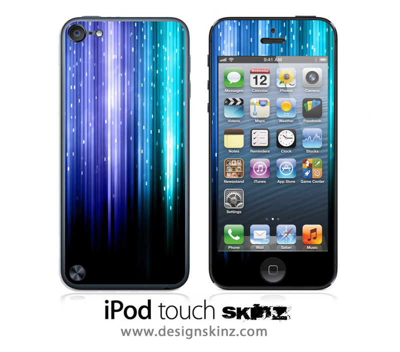 Neon Rain iPod Touch 4th or 5th Generation Skin
