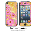 Pink FLowers iPod Touch 4th or 5th Generation Skin