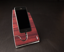 Dark Quartered Wood iStand for the iPhone 4/4s or 5