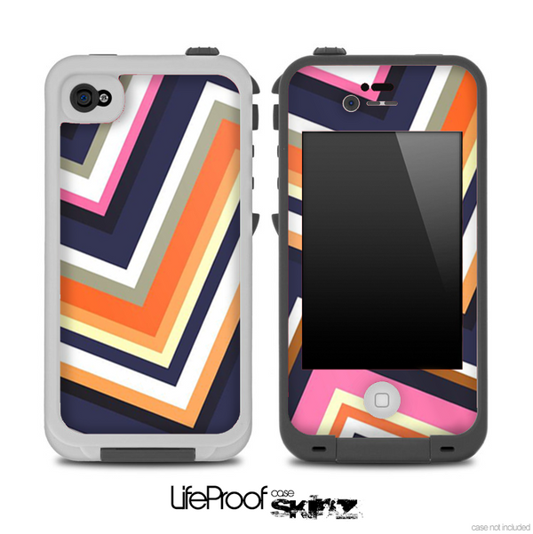 ZigZag V5 Fun Color Pattern Skin for the iPhone 5 or 4/4s LifeProof Case